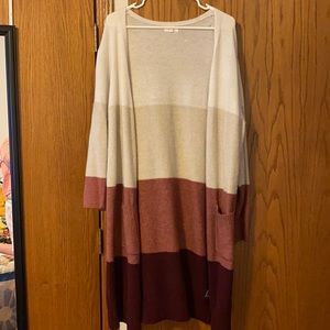 Maurices long open cardigan size XXL
